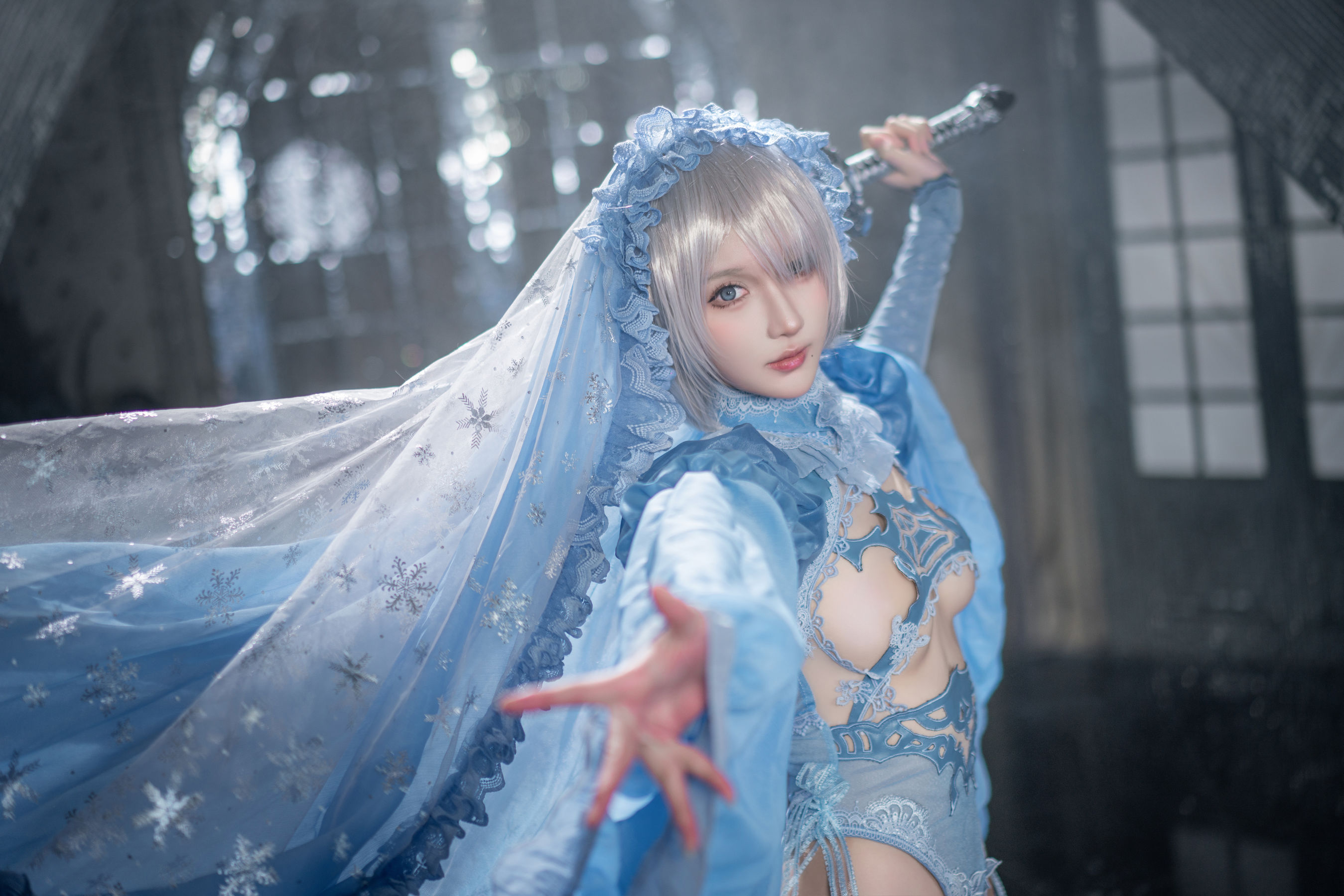 动漫博主阿包也是兔娘 – 冰雪2B/(42P)