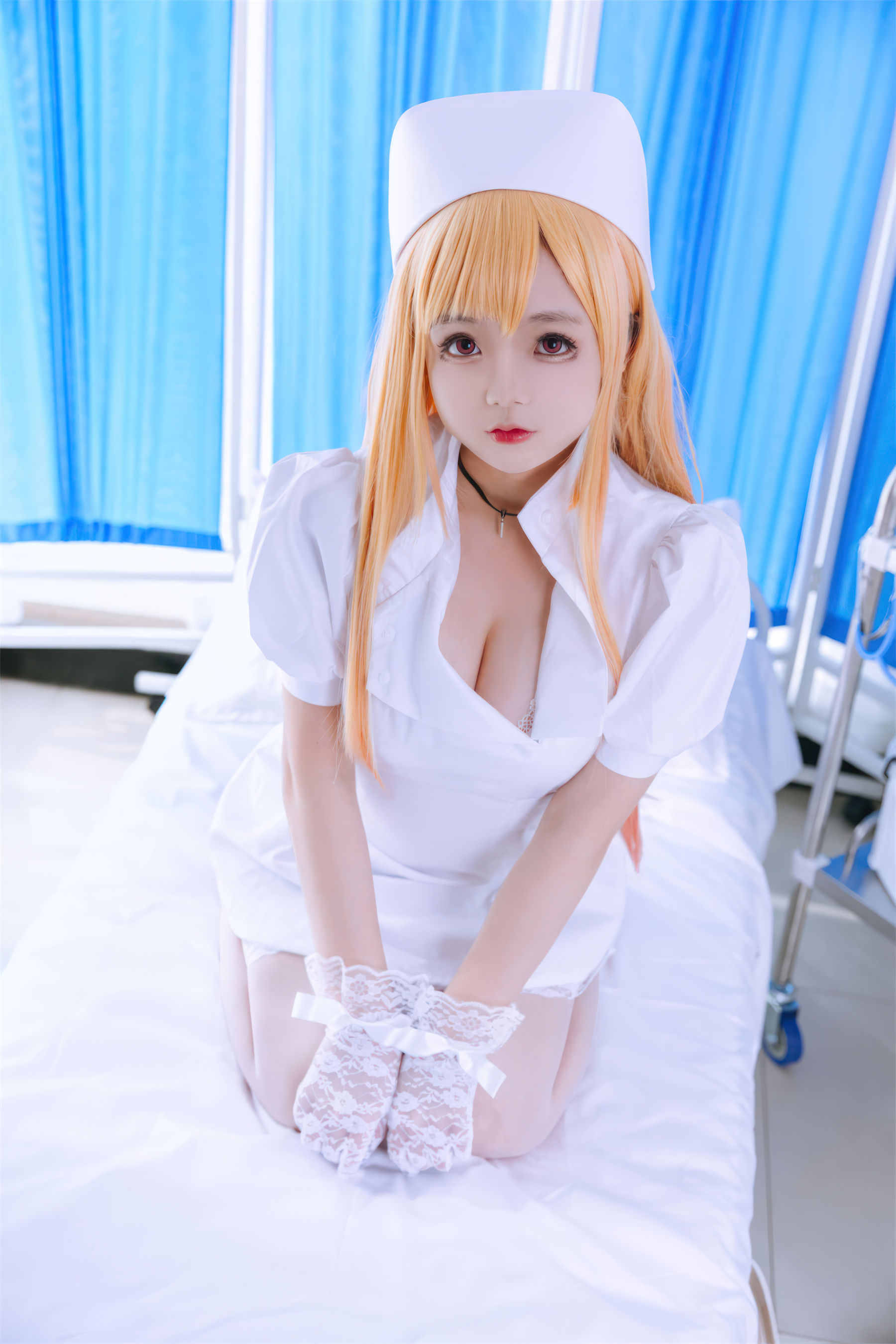 Cosplay 日奈娇 – 喜多川海梦 护士/(45P)