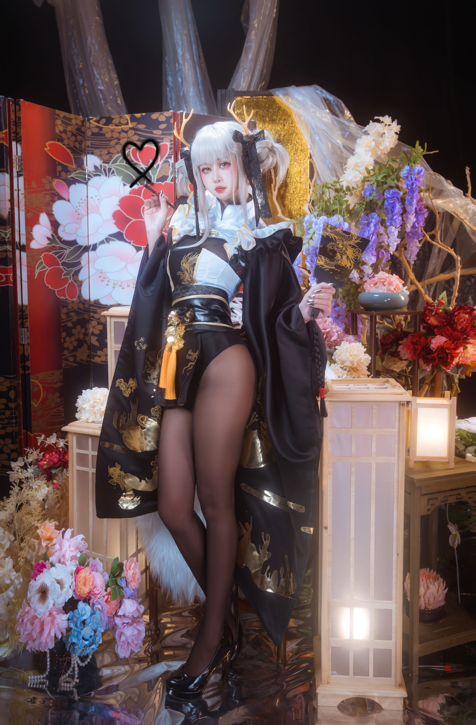 阳光美少女 萌芽儿o0 – 白兔和服/(18P)